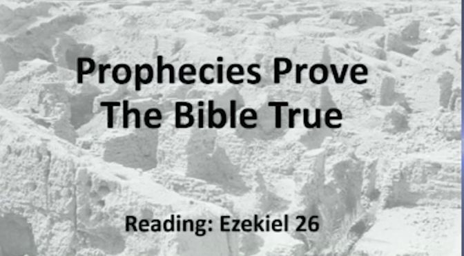 Prophecies prove the Bible true - Video post Doncaster