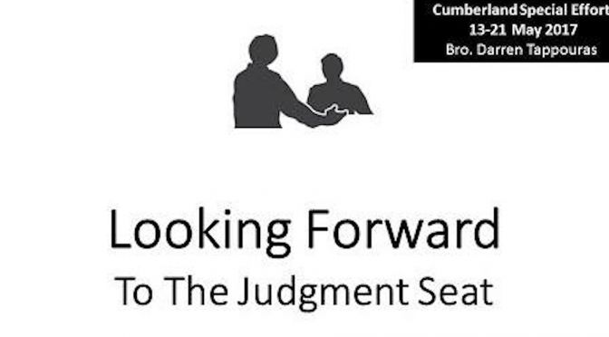 Looking Forward to the Judgement Seat: 7 Part Video Bible Study