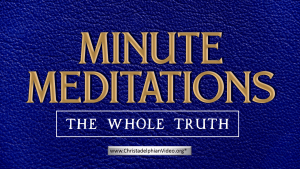 Minute Meditations: The Whole Truth - R.J.Lloyd