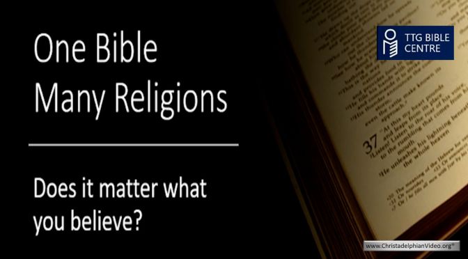 Bible Q&A; One Bible, Many Religions...Does It Matter?