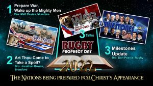 Rugby Prophecy Day 2022 (Feb 26th 2022 D.V)