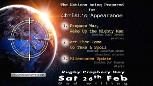 Rugby Prophecy Day 2022 (Feb 26th 2022 D.V)